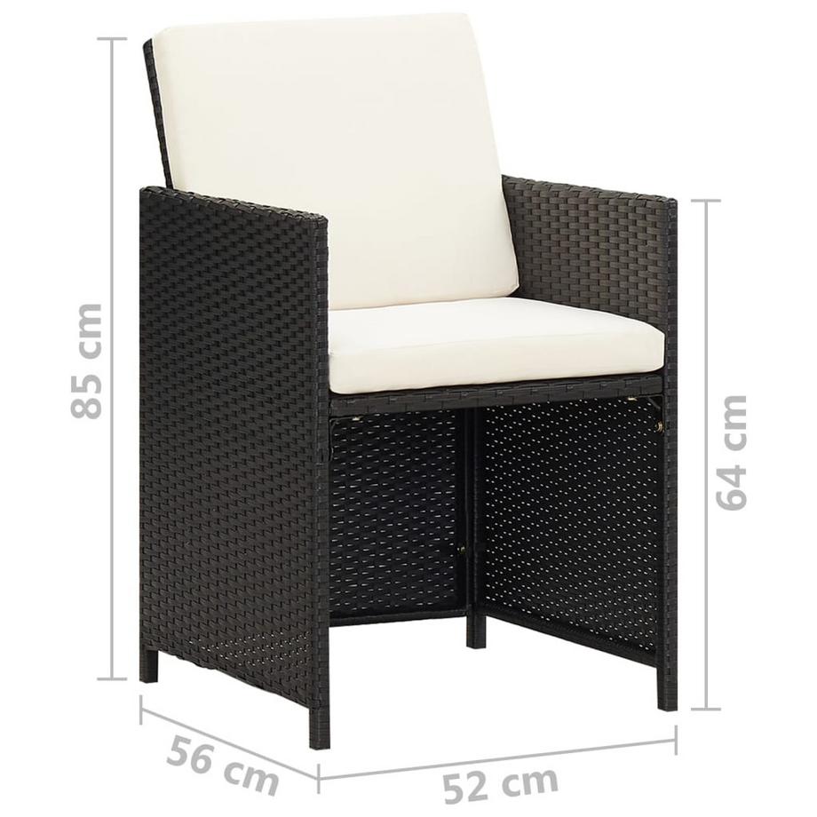 VidaXL Chaise de jardin rotin synthétique  