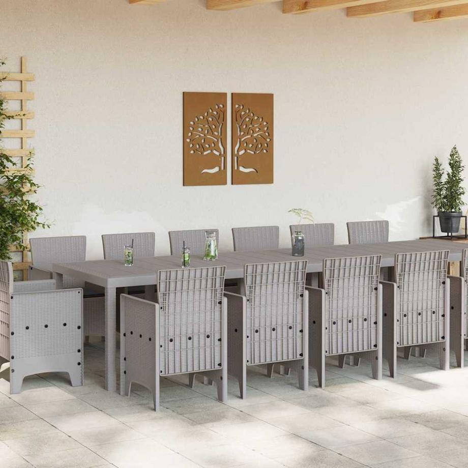VidaXL Ensemble de salle à manger de jardin polypropylène  
