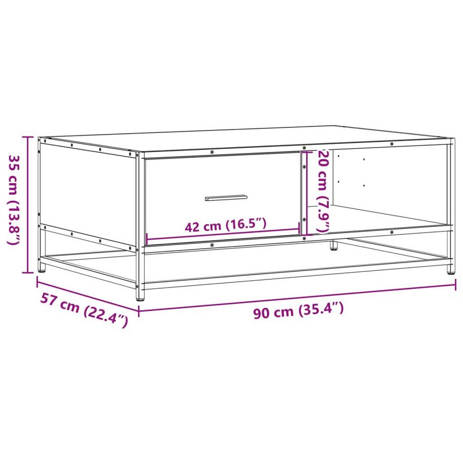 VidaXL Couchtisch holzwerkstoff  