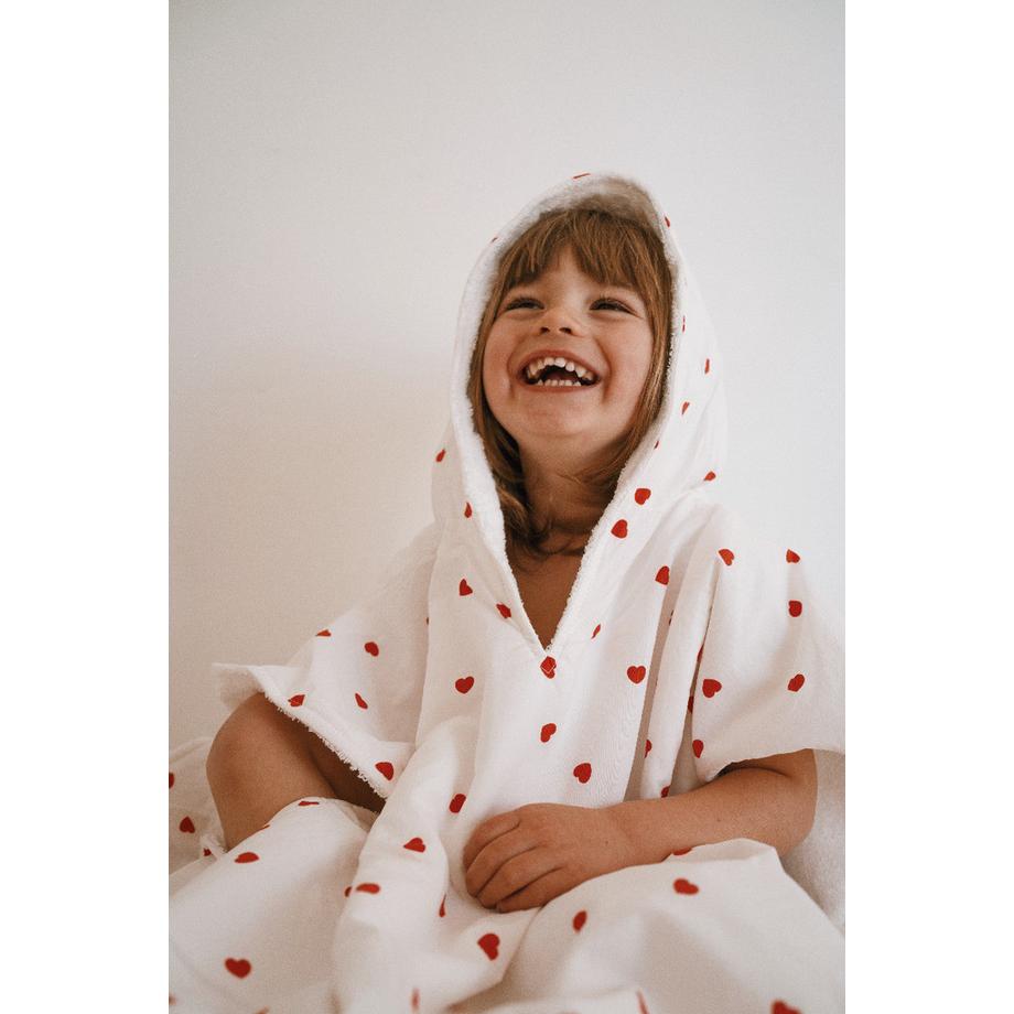 Rose in April  Herzchen Poncho, 1-3 Jahre (S), 