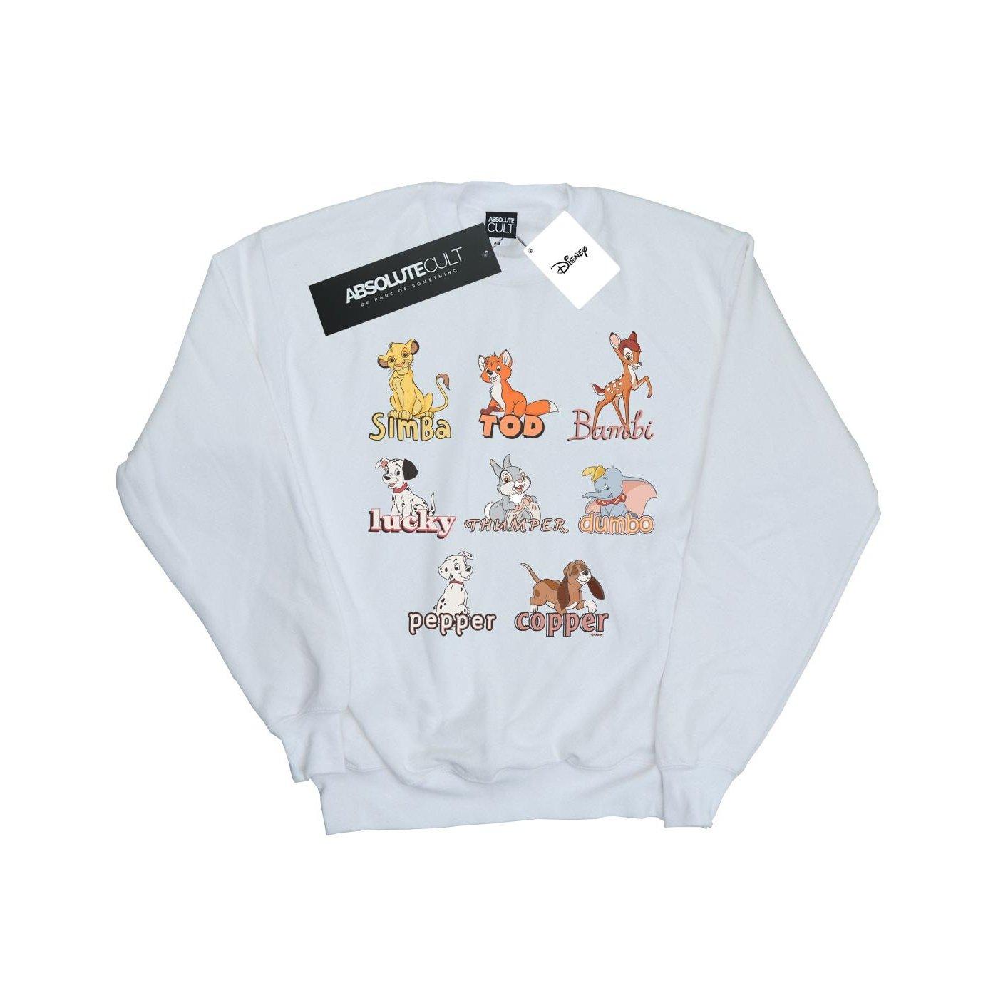 Image of Little Friends Animals Sweatshirt Unisex Weiss 128