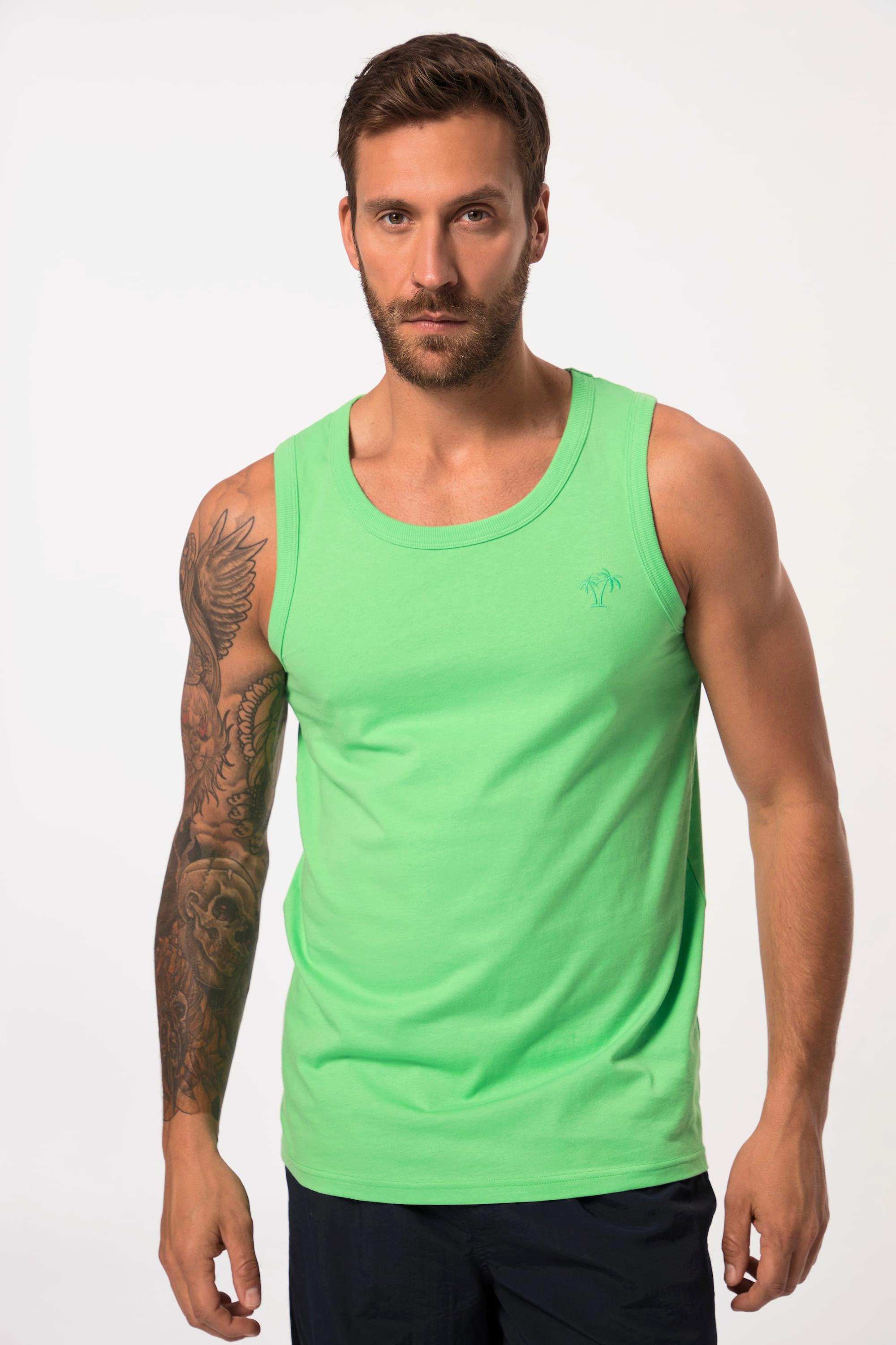 JP1880  Tanktop, Brust-Stick, Rundhals 