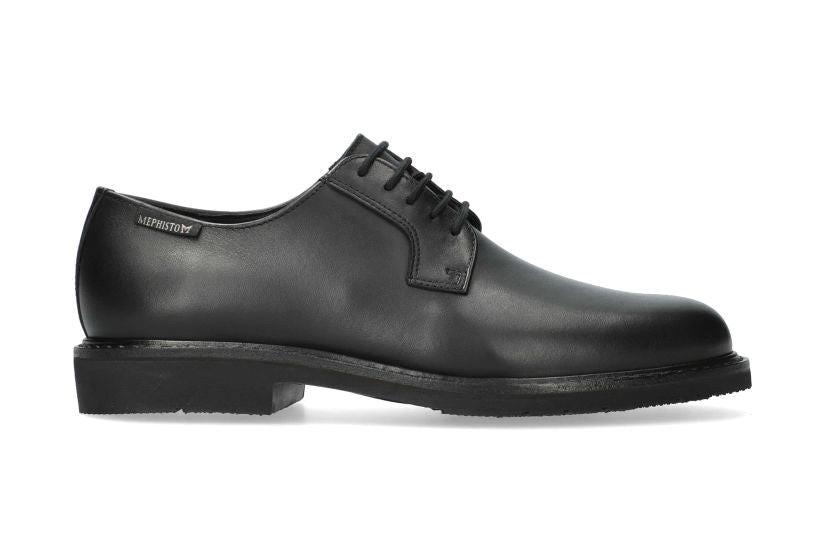 Image of Manko - Leder Schnürschuh Unisex Schwarz 44.5