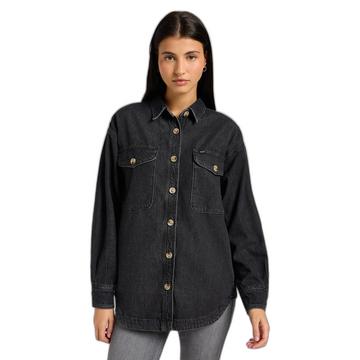 camicia da in denim wet