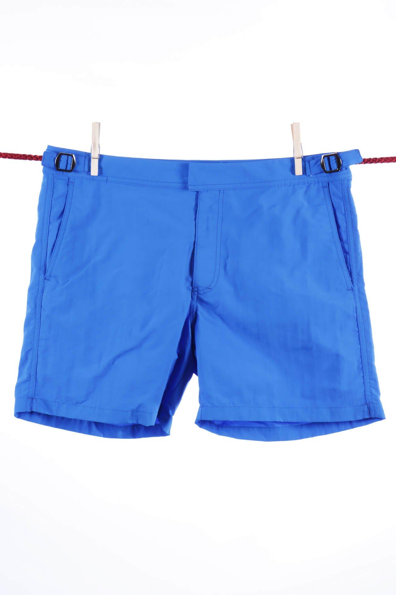 Image of Einfarbige Badeshorts In Indigo - Modell Formentera Herren Blau S