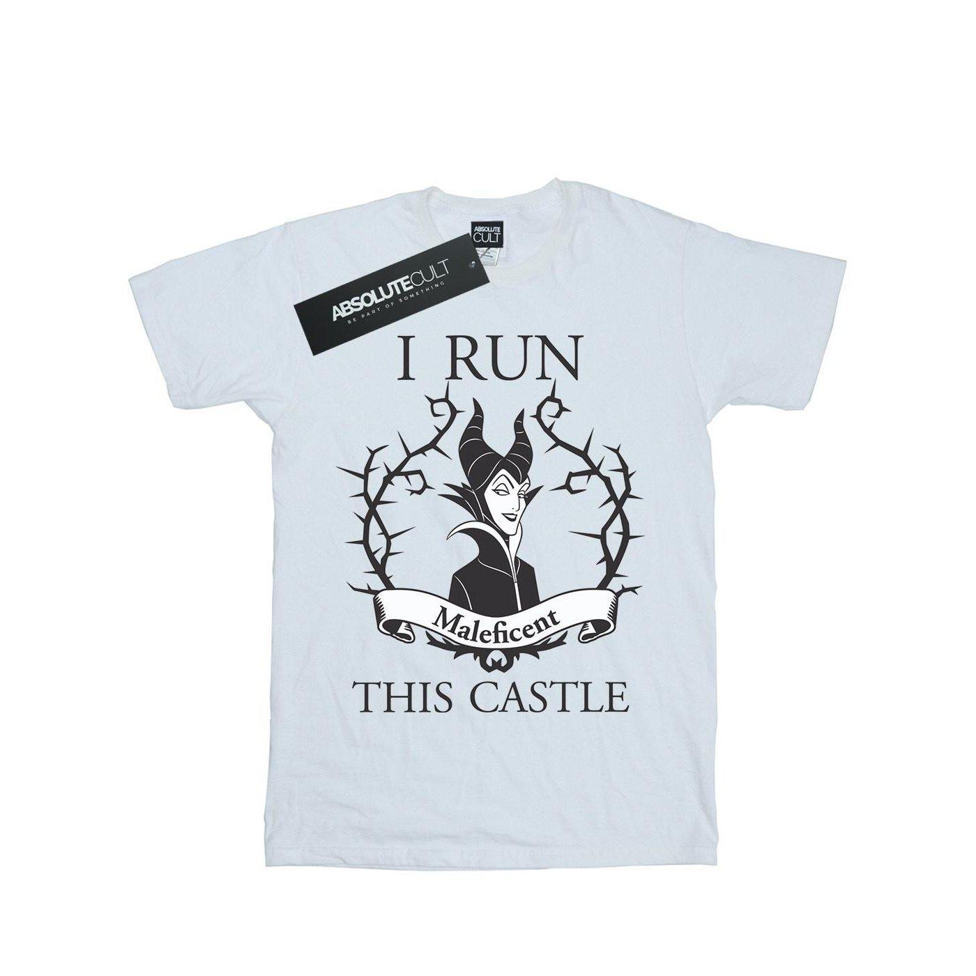Image of Maleficent I Run This Castle Tshirt Unisex Weiss 140/146