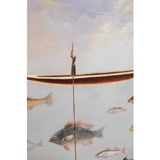 KARE Design Gerahmtes Bild Cloud Fisherman Boat 60x120  