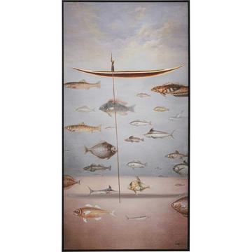 Tableau encadré Cloud Fisherman Boat 60x120