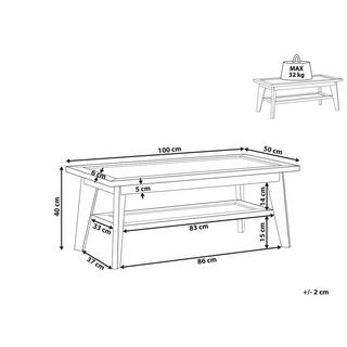 Beliani Table basse en Panneau de particules de bois Rétro SIMLA  