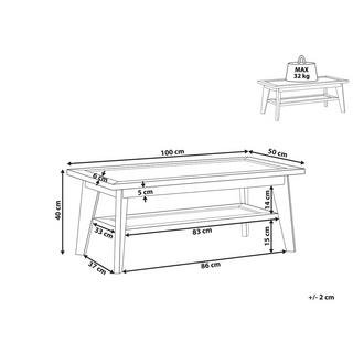 Beliani Table basse en Panneau de particules de bois Rétro SIMLA  