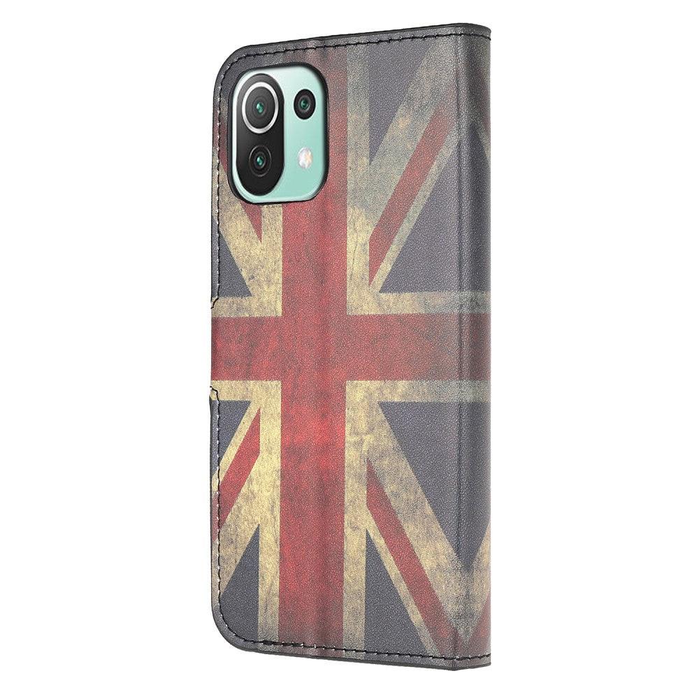 Cover-Discount  Xiaomi Mi 11 Lite - Housse ec cuir UK Flag 