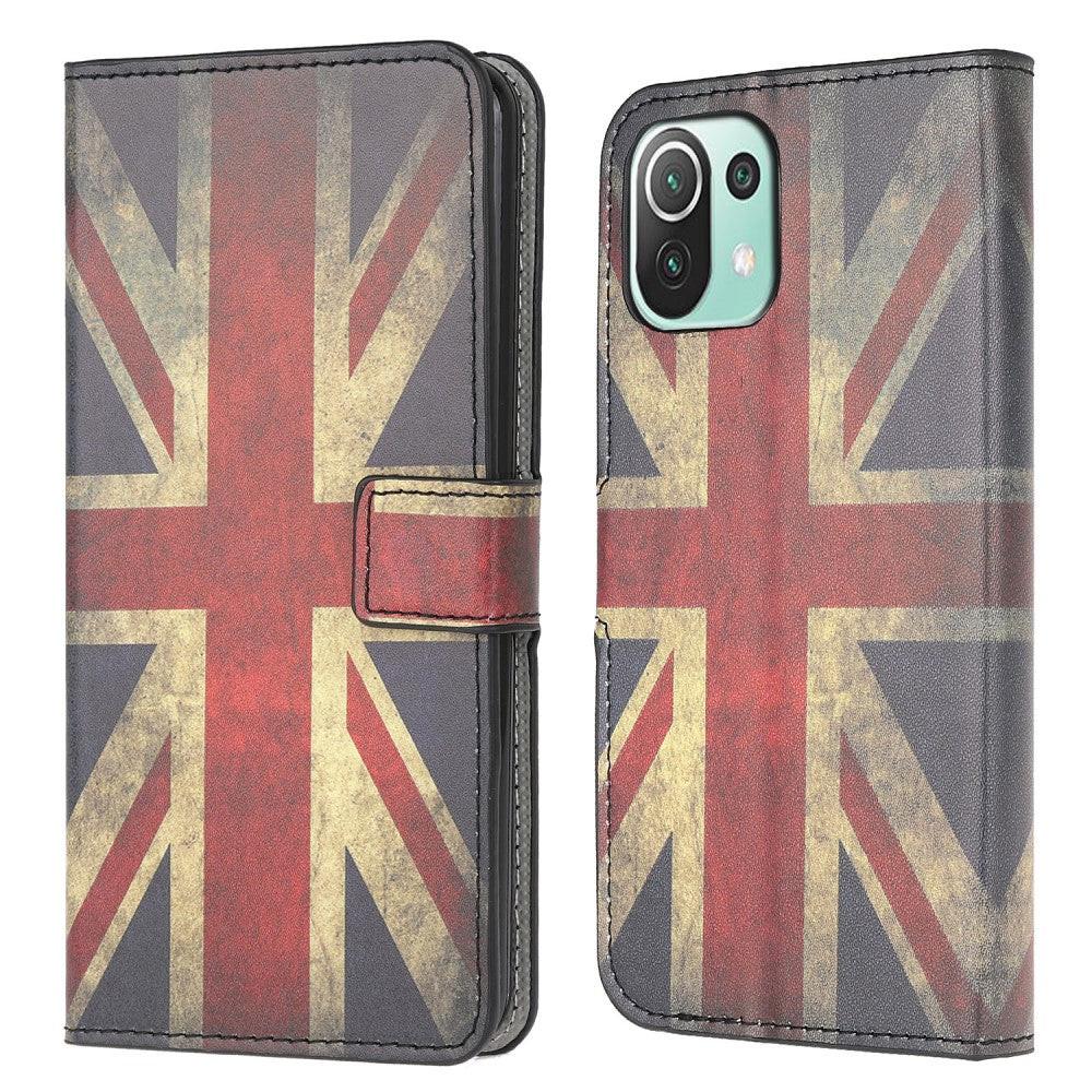 Cover-Discount  Xiaomi Mi 11 Lite - Housse ec cuir UK Flag 