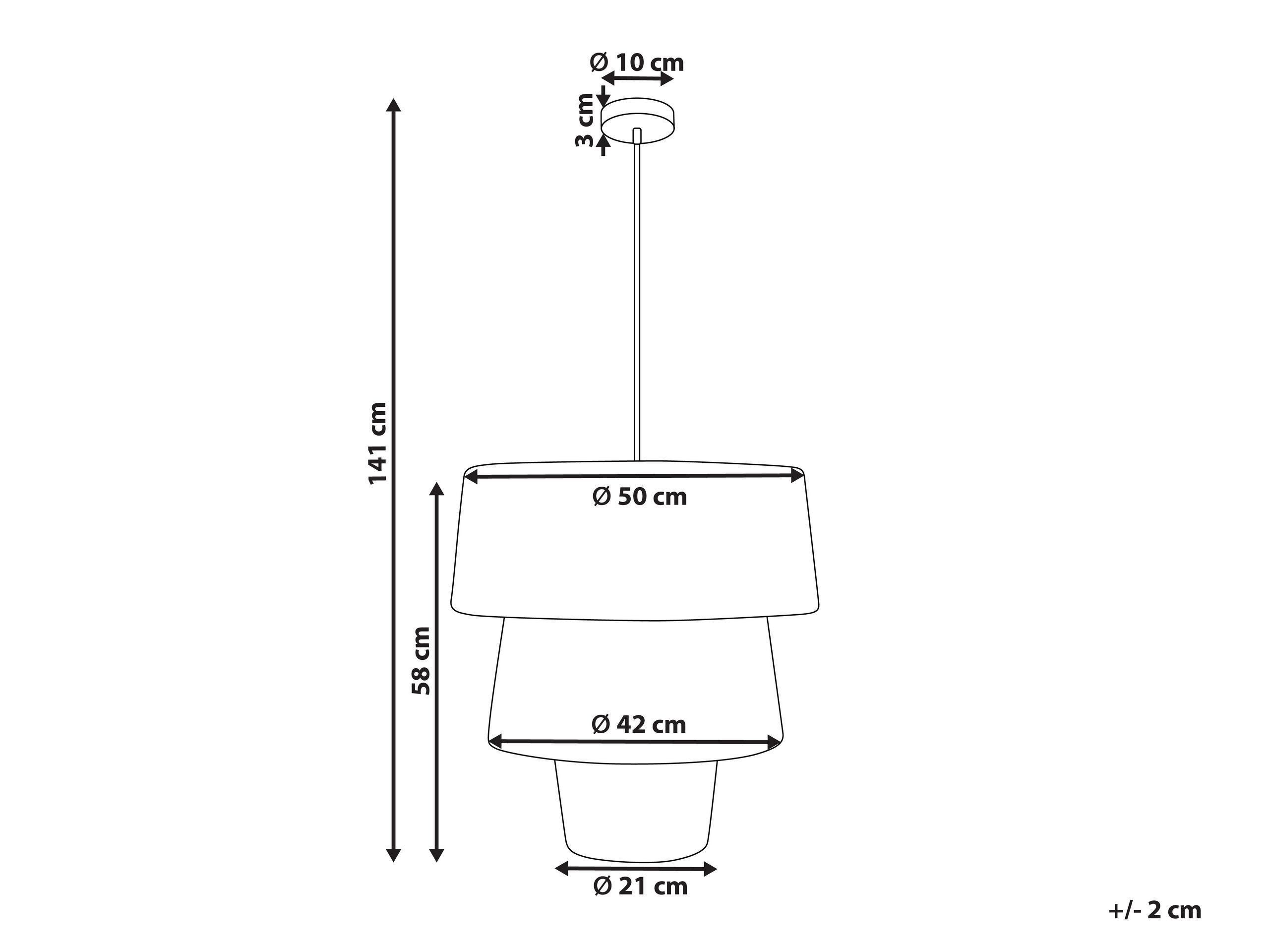 Beliani Lampadario en Paglia Boho PREMAT  