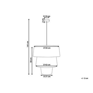 Beliani Lampadario en Paglia Boho PREMAT  