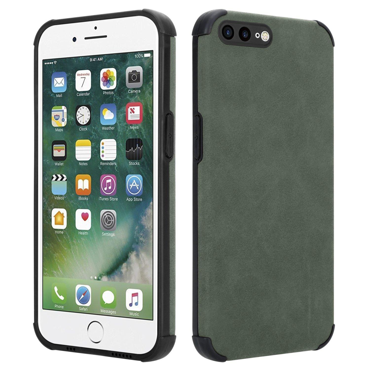 Cadorabo  Hülle für Apple iPhone 7 PLUS  7S PLUS  8 PLUS mit Kunst-Wildleder Rückseite 