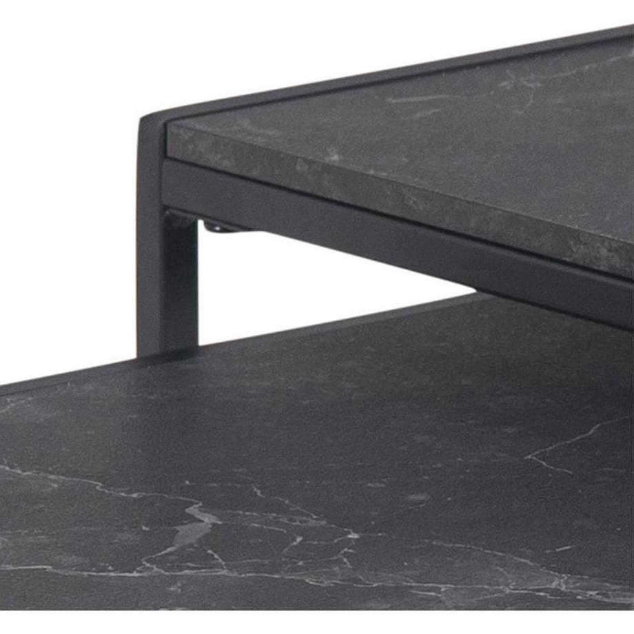 mutoni Beistelltisch Caspar Melamin Dekor Marmor (2-tlg)  