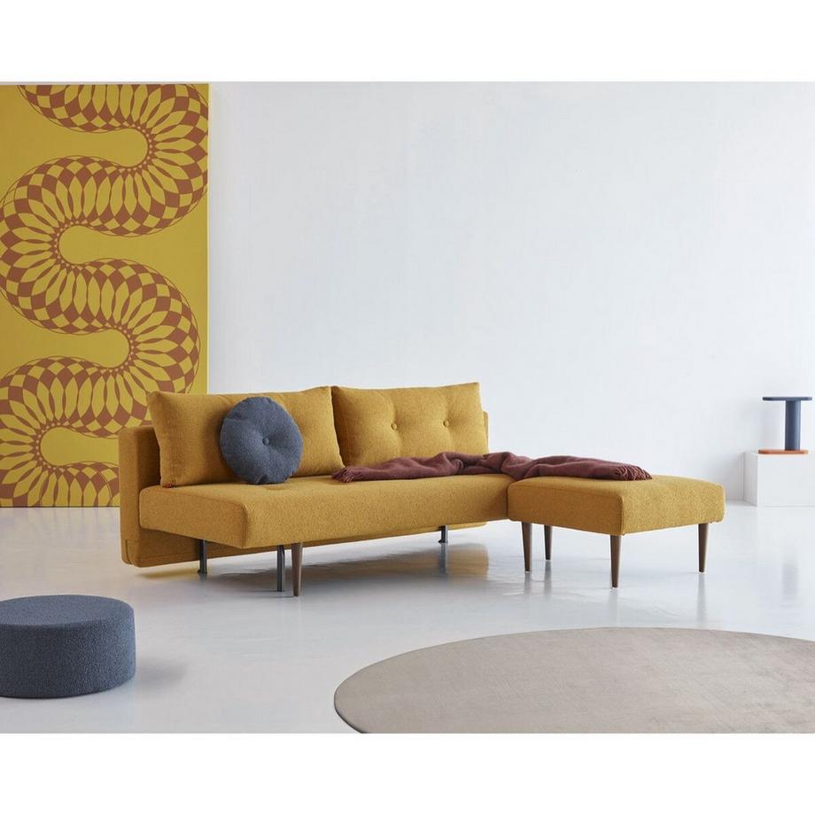 Innovation Living Ottoman Recast Styletto Dark - Bouclé Ochre  