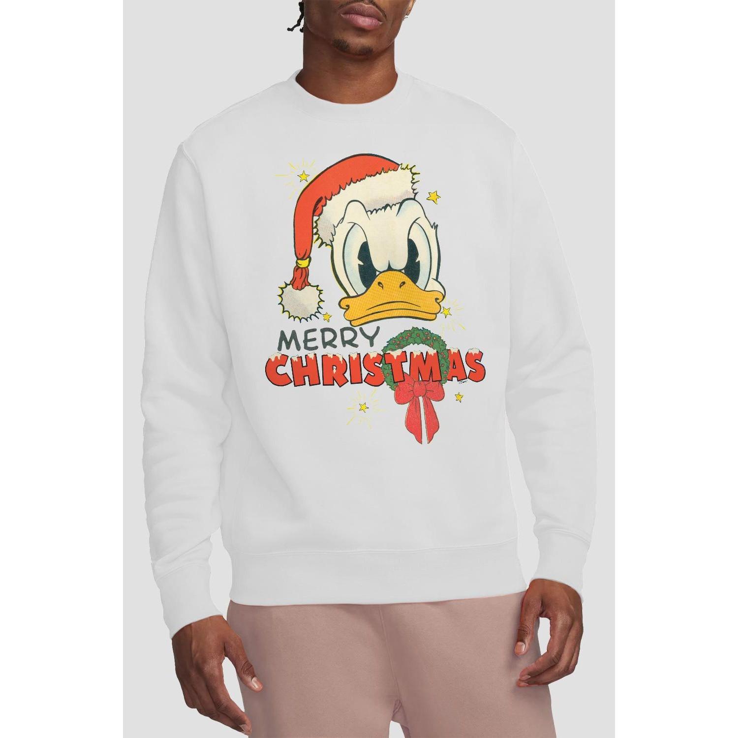 Disney Merry Christmas Donald Duck Sweatshirt  