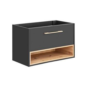 Mobile sotto lavabo sospeso 80 cm Antracite - YANGRA
