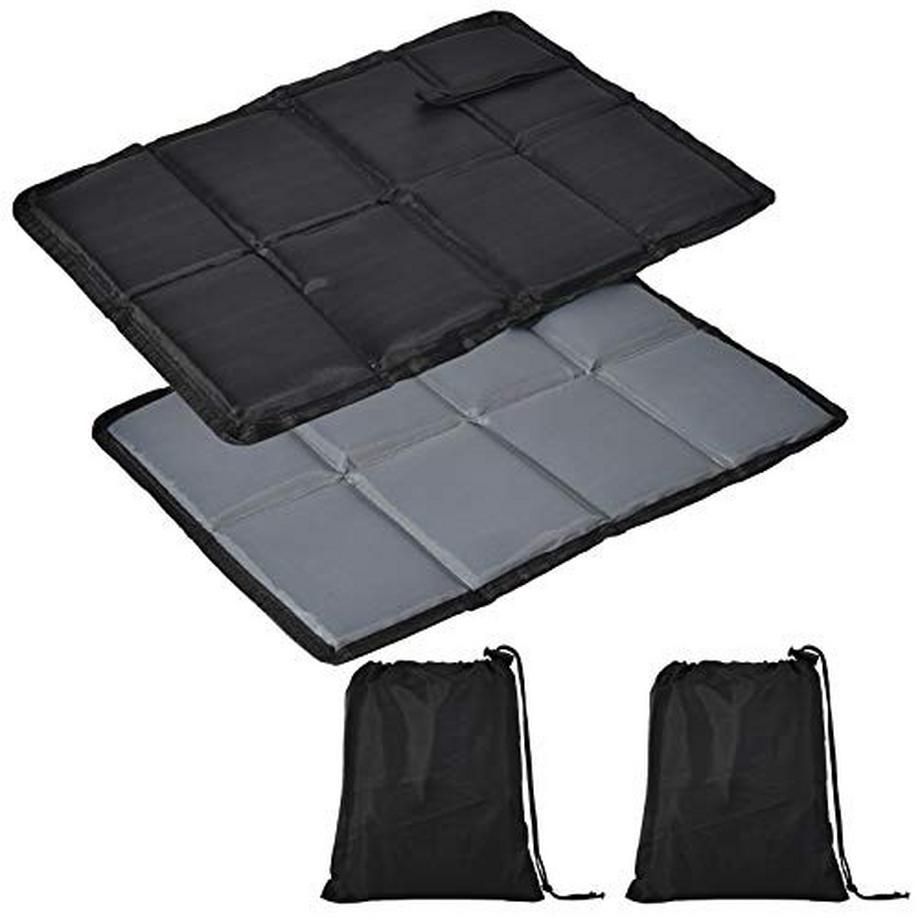 Alopini 2er Pack Outdoor Sitzkissen Faltbar, Tagebare Sitzunterlage Sitzmatte Wasserabweisend  