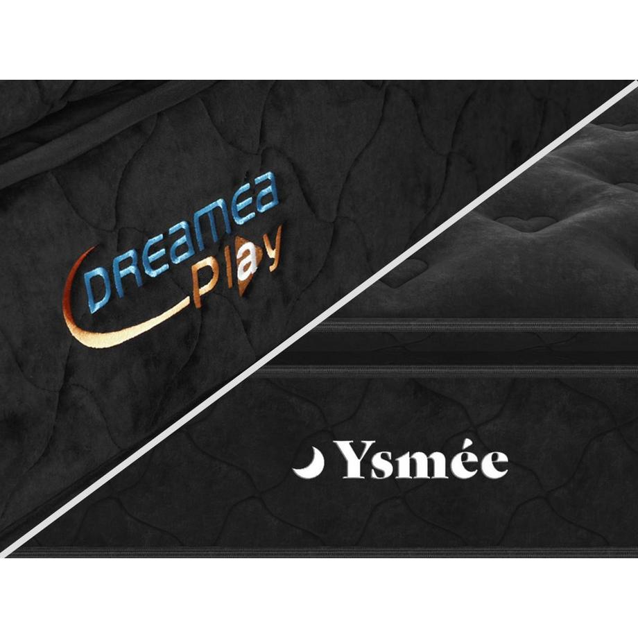 Ysmée Taschenfederkernmatratze mit Übermatratze Härtegrad 3 BLACK DREAM von DREAMEA PLAY  