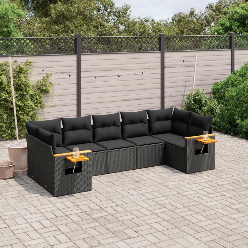 VidaXL set divano da giardino Polirattan  