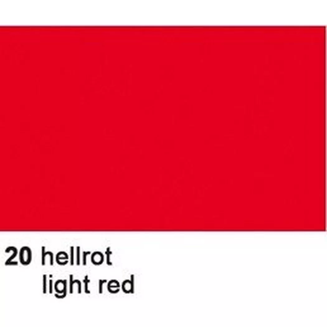 URSUS Seidenpapier 50x70cm 4642220 hellrot 6 Bogen
