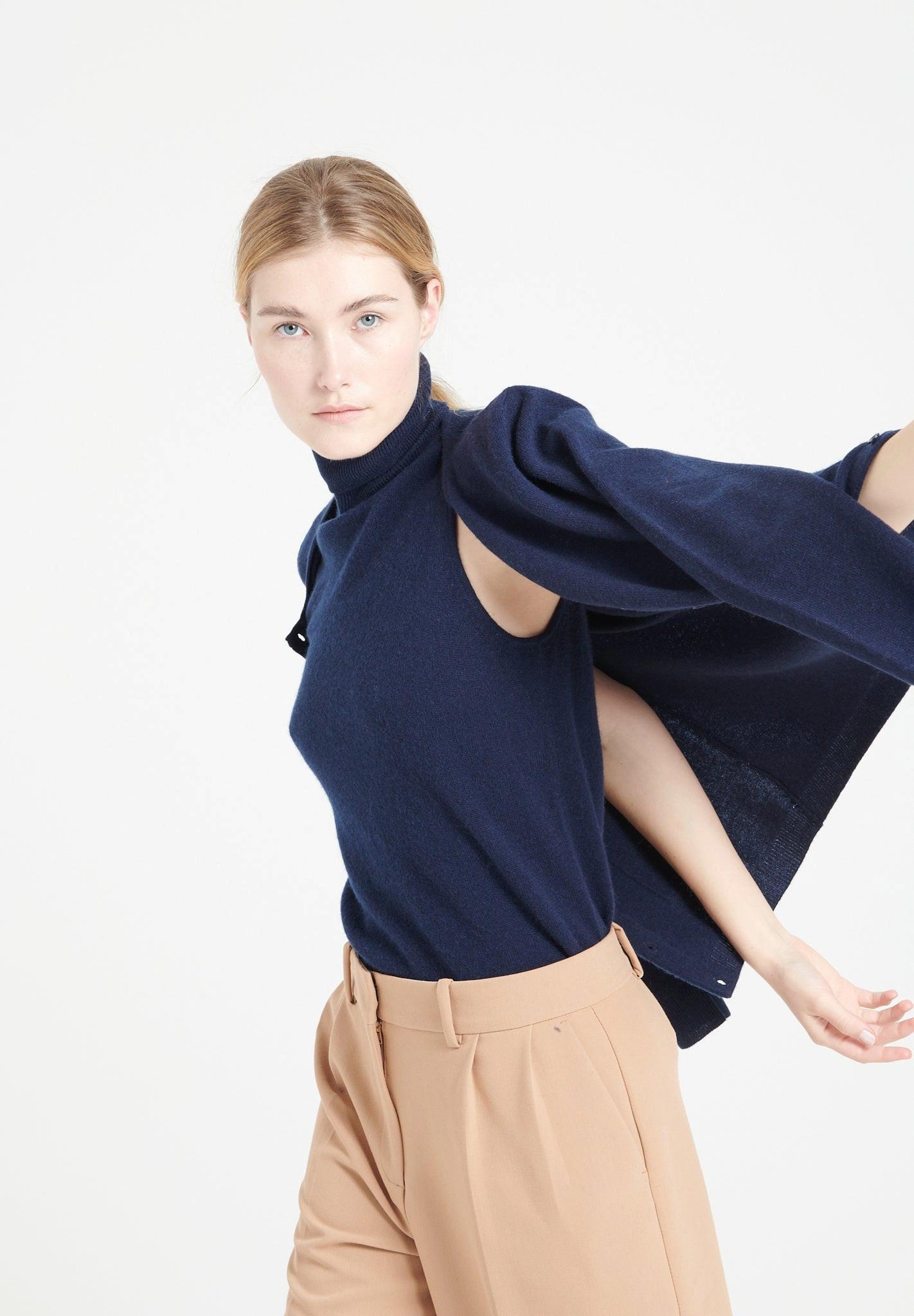 Studio Cashmere8 LILLY 13 Ärmelloser Rollkragenpullover  