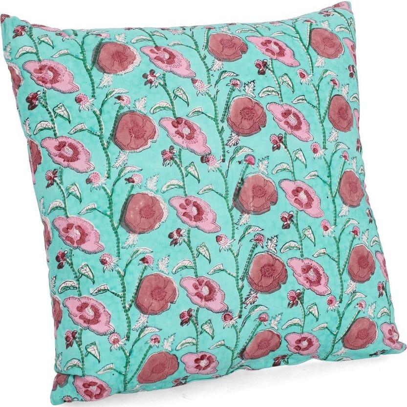 mutoni Coussin Emelie vert émeraude 45x45  