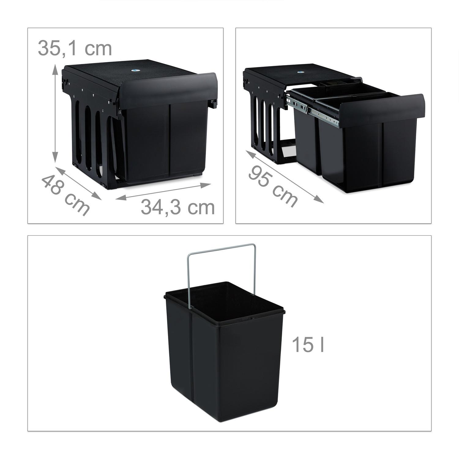 Northio Mülltrennung an der Quelle mit 2 Abfallbehältern  