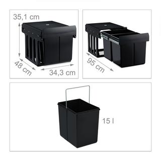 Northio Mülltrennung an der Quelle mit 2 Abfallbehältern  