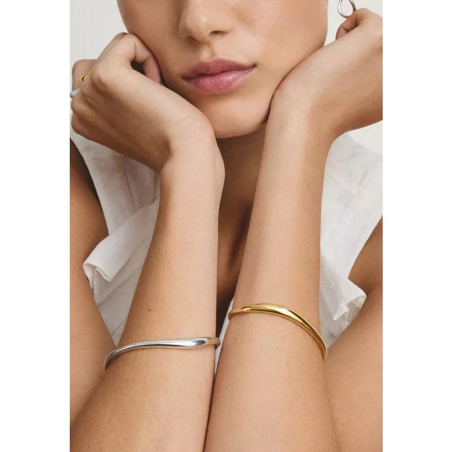 Thomas Sabo  Jonc Fin Ondulé Plaqué 