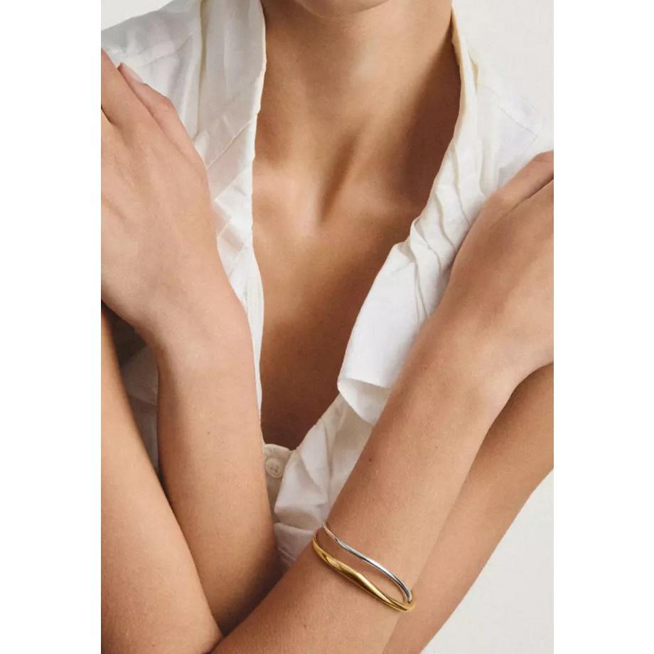 Thomas Sabo  Jonc Fin Ondulé Plaqué 