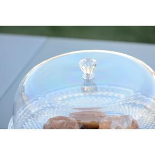 Aulica  CLOCHE SUR PLATEAU ACRYLIQUE BOUCHON ROND 