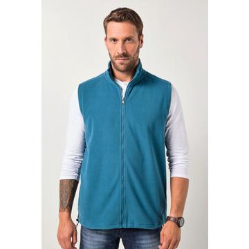 Gilet di pile con collo alto, tasche con zip e coulisse nell'orlo, fino alla tg. 7XL