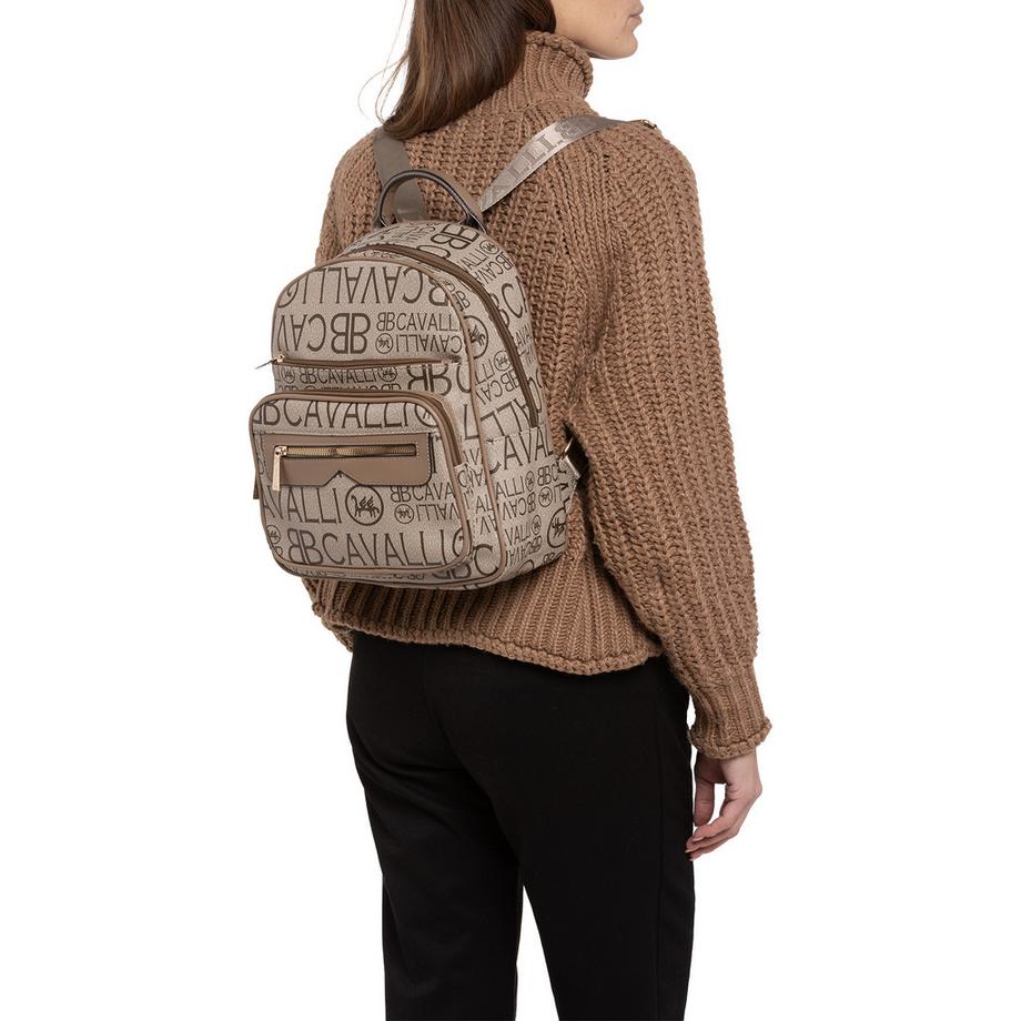 B Cavalli B Zaino con stampa logo  