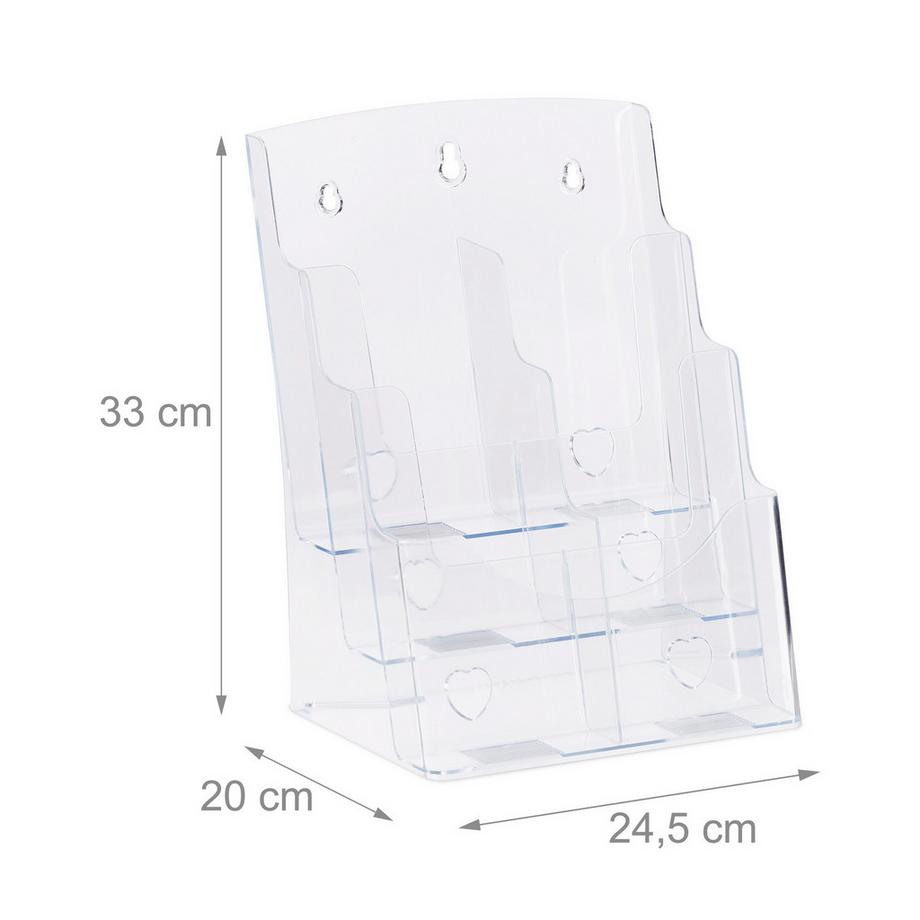 B2X 1 pz. Porta prospetto DIN A4 3 livelli  