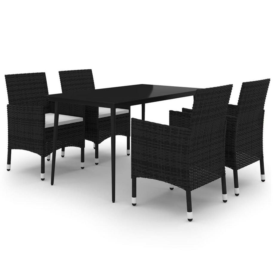 Garten-essgruppe poly-rattan