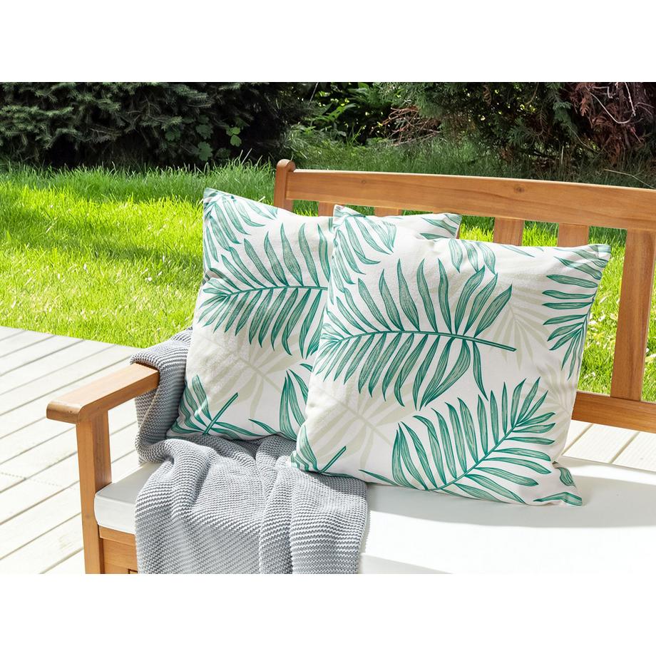 Beliani Gartenkissen 2er Set aus Polyester Modern POGGIO  