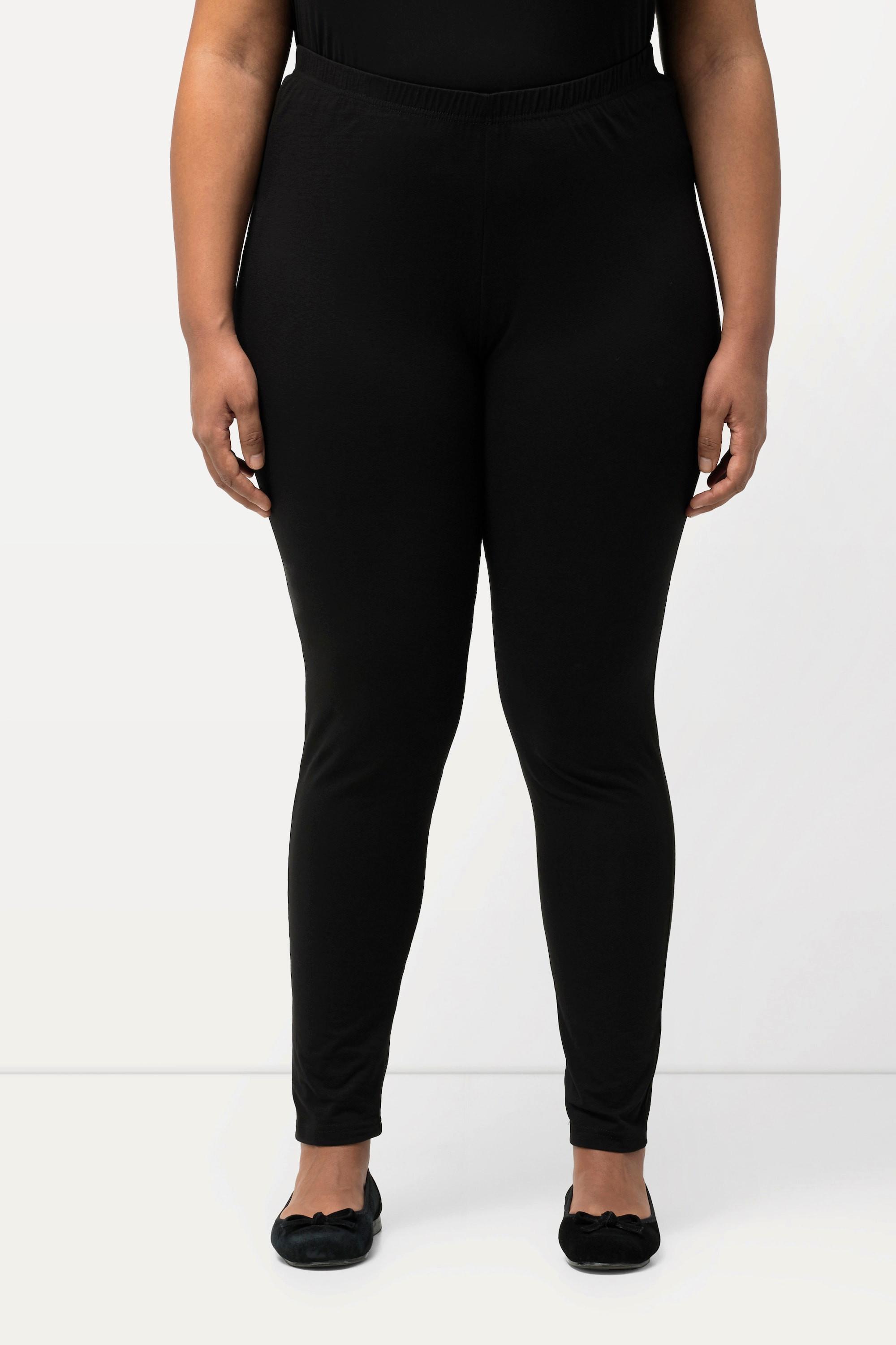 Ulla Popken  Leggings con cintura elastica classico nero 