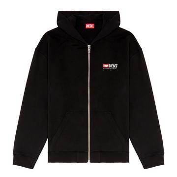 Sweatjacke  Bequem sitzend-S-BOXT-HOOD-ZIP-DIV SWEAT