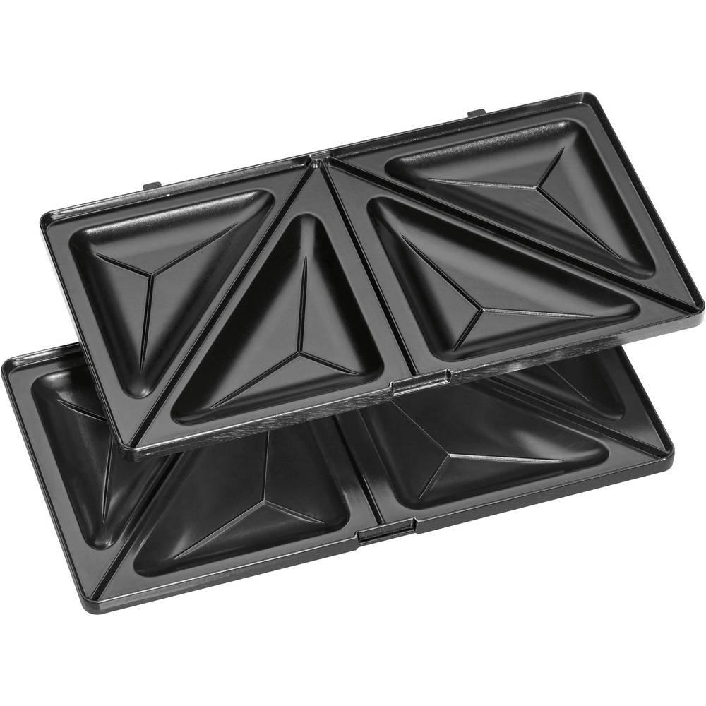 Clatronic ST/WA 3670 Macchina per cialde Piastre intercambiabili Nero, acciaio inox  