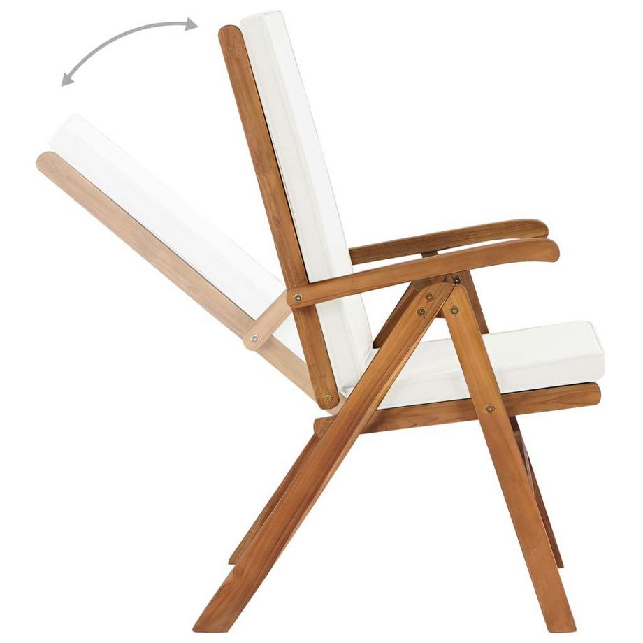 VidaXL Chaise de jardin teck  
