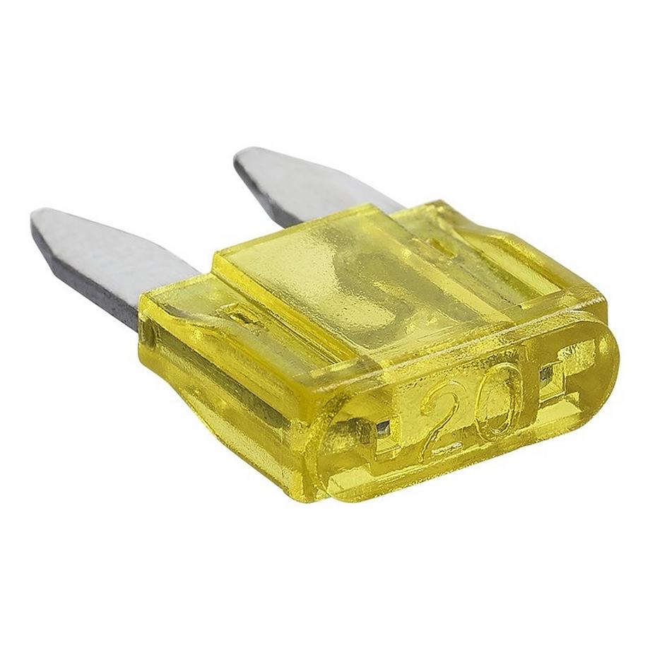 Pricenet  Fusibles à lame mini 20A jaune 6 pièces sous blister 