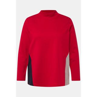 Ulla Popken  Sweatshirt, A-Linie, Stehkragen, Langarm salsa 