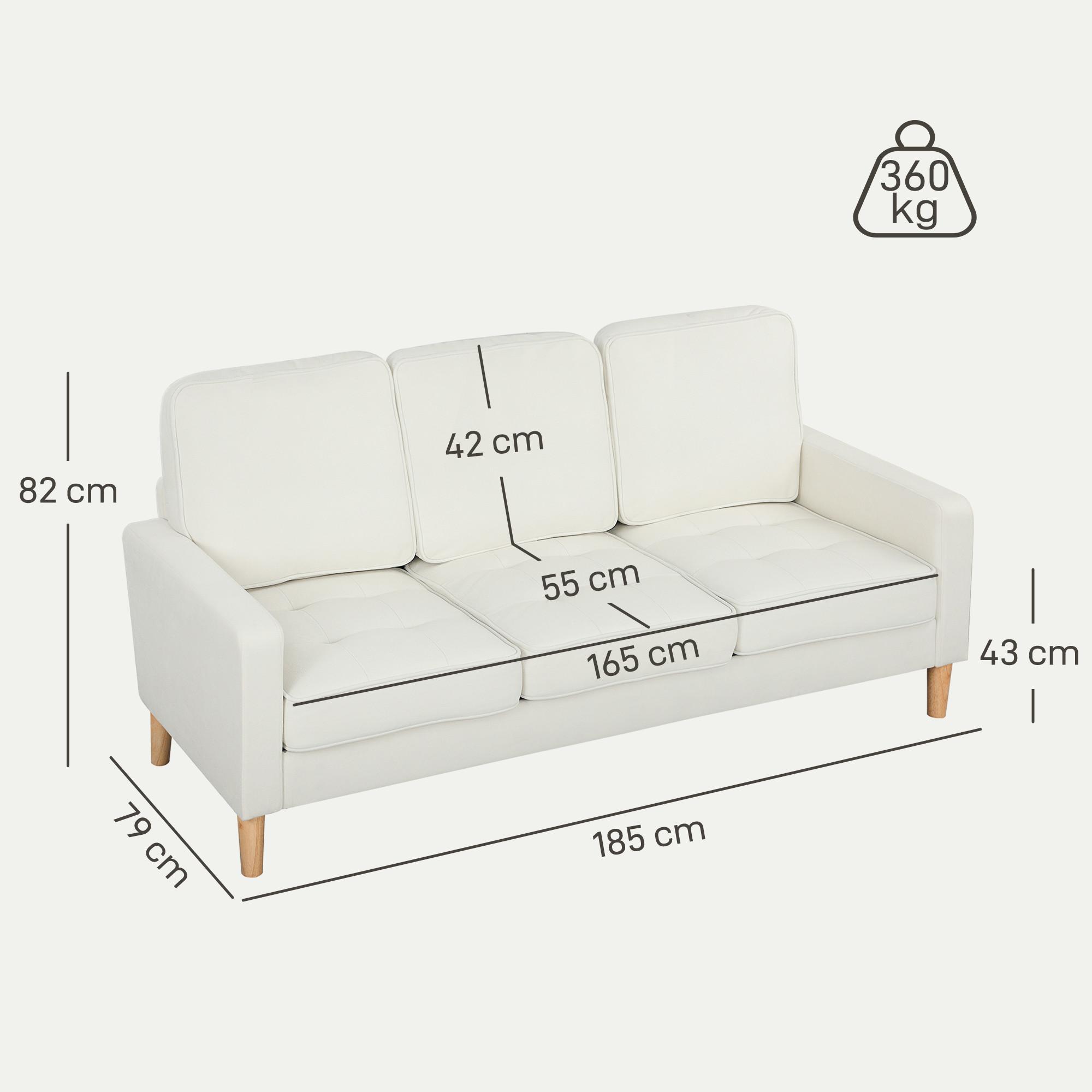 HOMCOM 3 Sitzer Sofa  