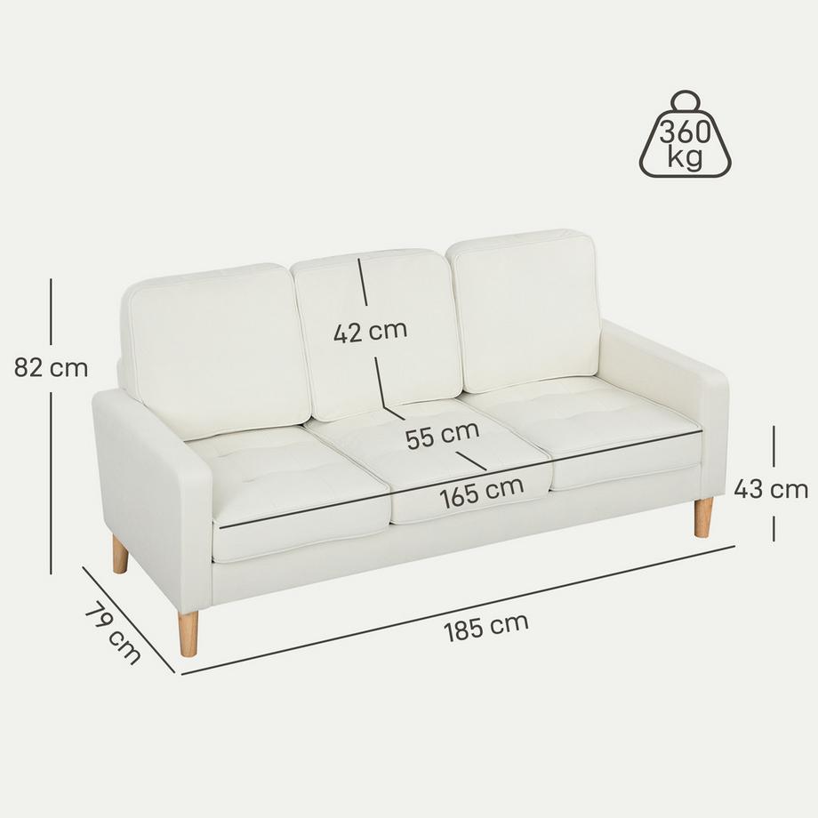 HOMCOM 3 Sitzer Sofa  