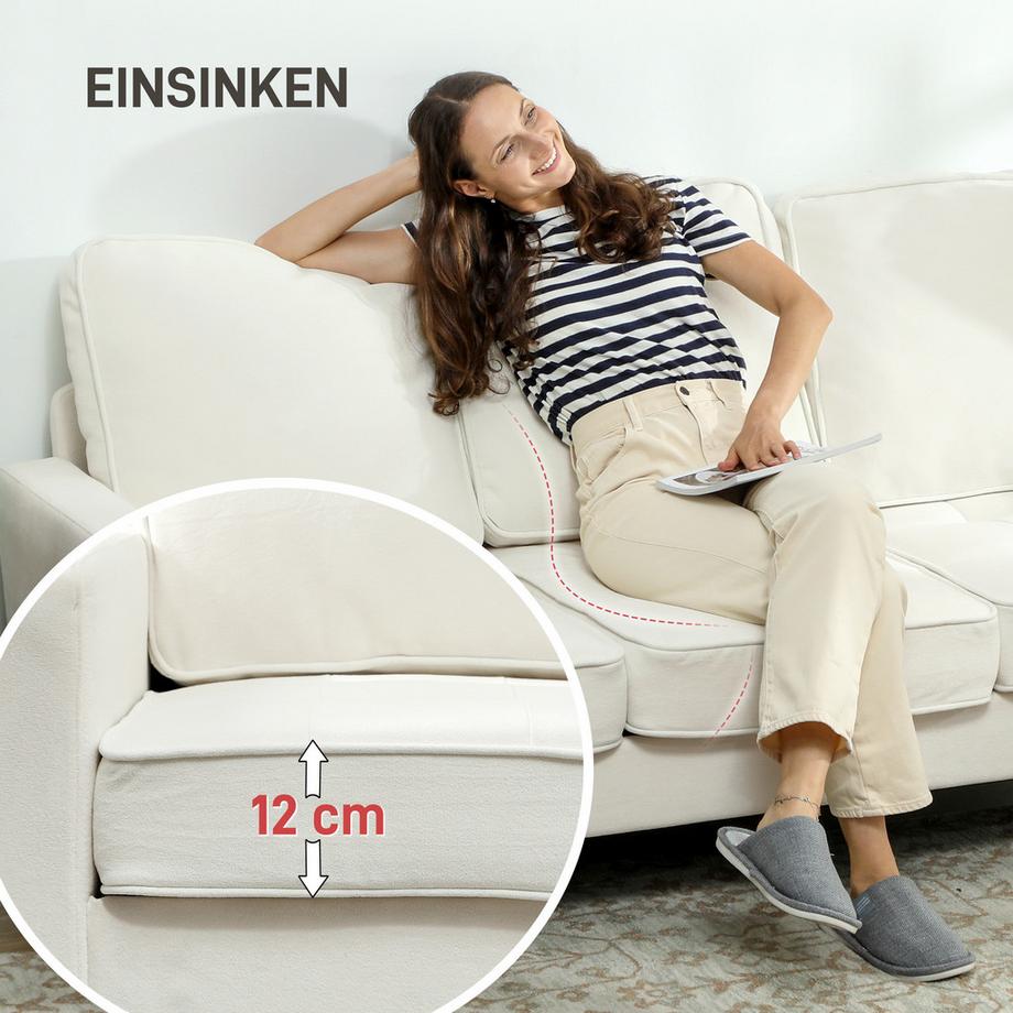 HOMCOM 3 Sitzer Sofa  
