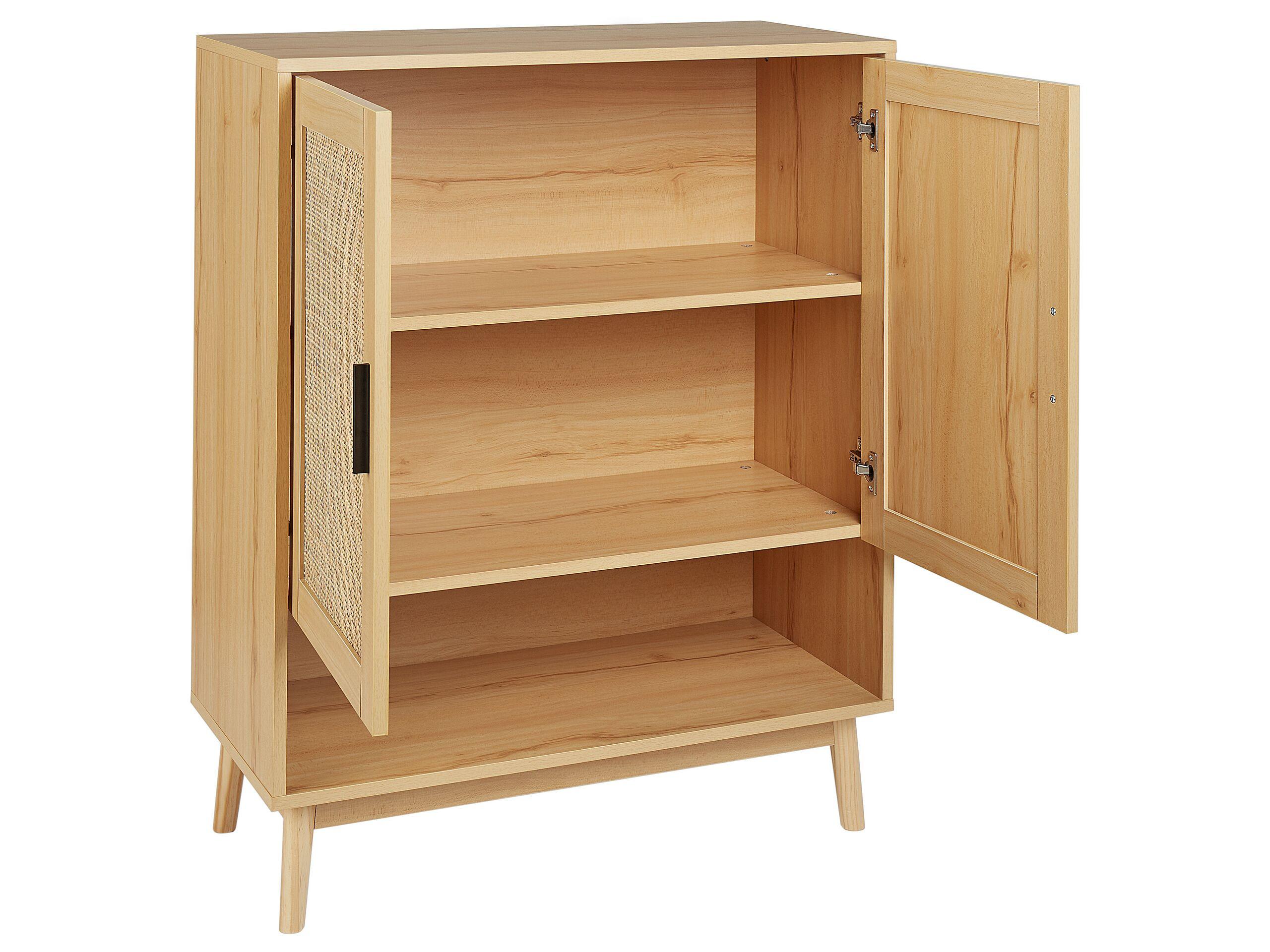 Beliani Schuhschrank aus Rattan Boho PEROTE  