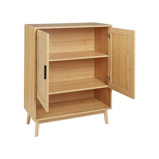 Beliani Schuhschrank aus Rattan Boho PEROTE  